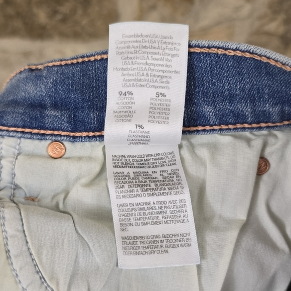 Mother The Midrise Dazzler Ankle Fray Weekend Kitten Denim Jeans - Picture 10 of 13